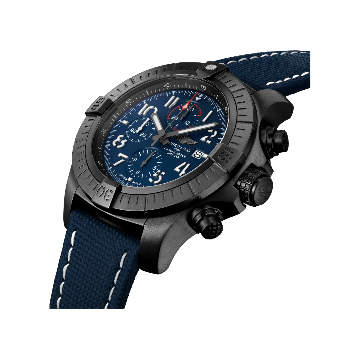 Breitling Super Avenger Chronograph V13375101C1X1 Night Mission 48mm Blue Dial Mens Watch – additional product photo 3