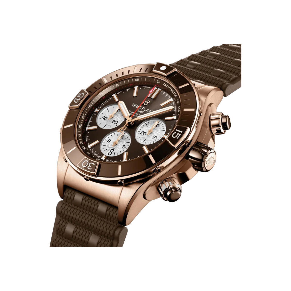 Breitling Super Chronomat RB0136E31Q1S1 Automatic Red Gold 44mm Brown Dial Men's Watch