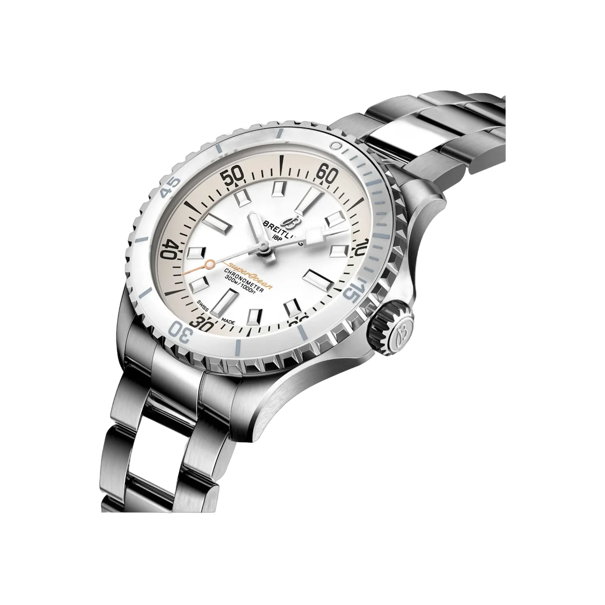 Breitling Superocean A17377211A1A1 Automatic Stainless Steel 36mm White Dial Ladies Watch