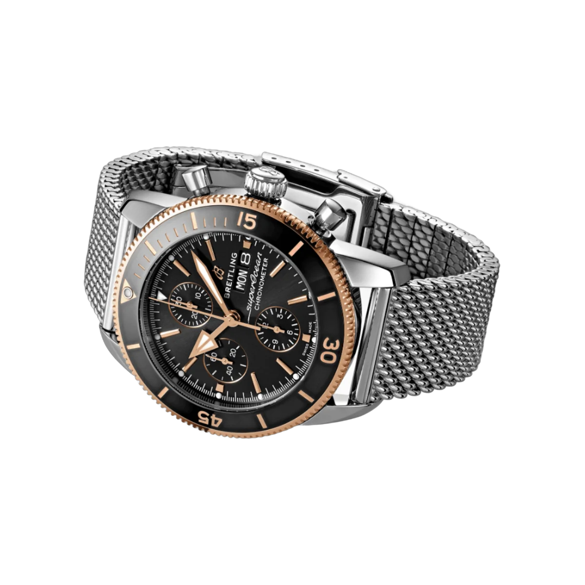 Breitling Superocean Heritage II Chronograph U13313121B1A1 Rose Gold 44mm Volcano Black Dial Mens Watch – additional product photo 2