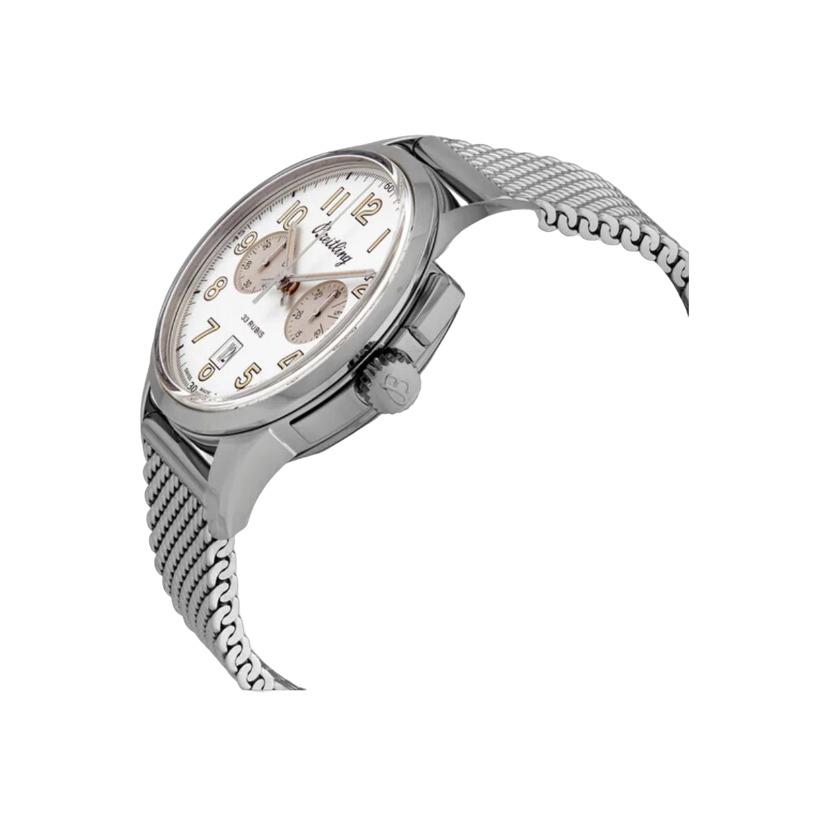 Breitling Transocean Chronograph 1915 AB141112/G799-154A 43mm Herrenuhr mit weißem Zifferblatt
