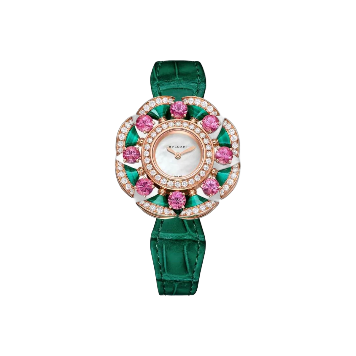 Bvlgari Divas' Dream Uhr 103636 Rotgoldgehäuse Perlmuttzifferblatt