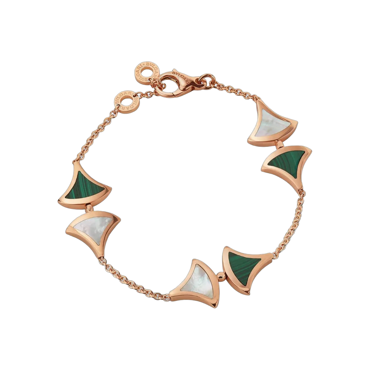 Bvlgari Dream 352606 MOP And Malachite Green Bracelet