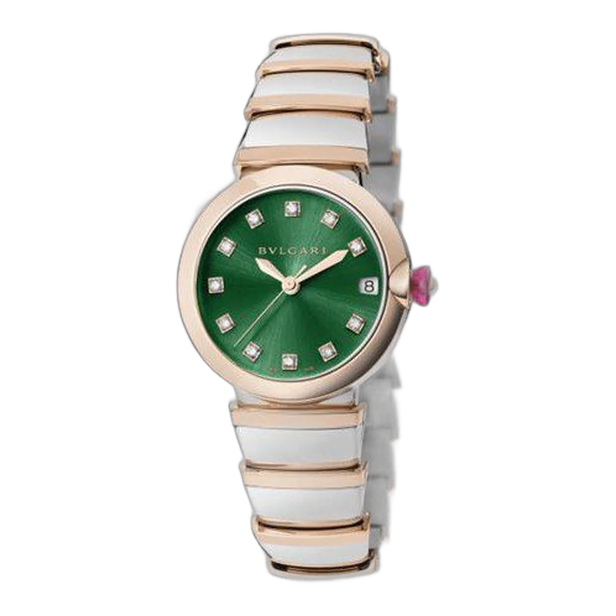 Bvlgari Lvcea 33Mm Stainless Steel &Amp; 18Kt Rose Gold Limited Edition Of 27 Pieces Ladies Watch