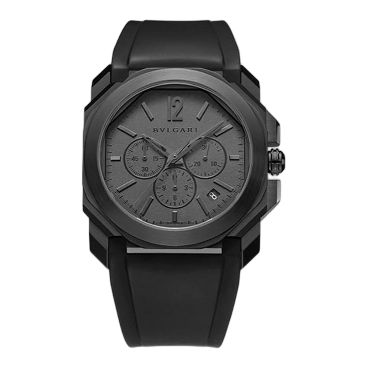 Bvlgari Octo Chronograph Ultanero 41Mm Steel Case With Diamond Like Carbon Men's Watch