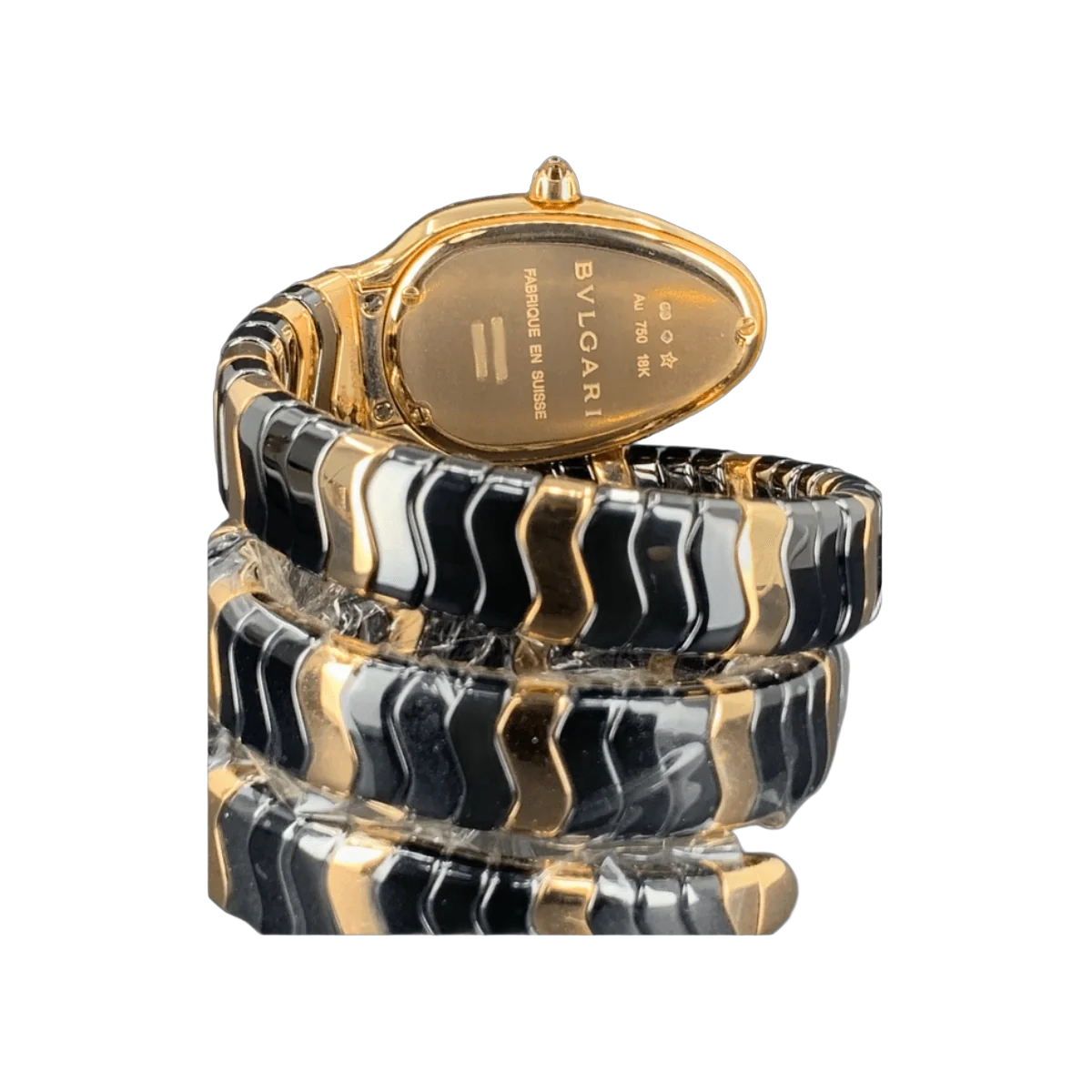 Bvlgari Serpenti 102128 Diamonds With 18K Rose Gold Black Dial