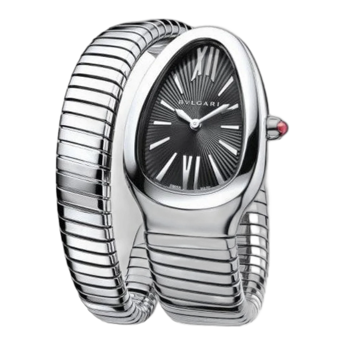 Bvlgari Serpenti Tubogas Stainless Steel 35Mm Ladies Watch Ref. 102824
