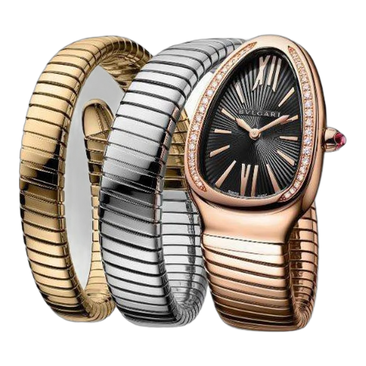 Bvlgari Serpenti Tubogas Three Gold Colors Ladies' Watch