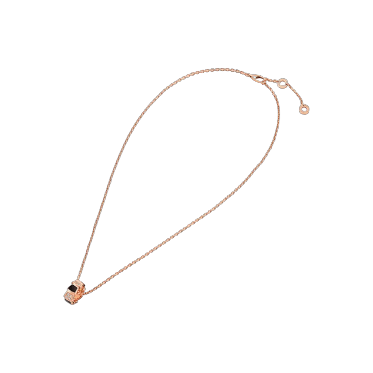 Bvlgari Serpenti Viper 356554 CL858712 18k Rose Gold Pave Diamonds Necklace