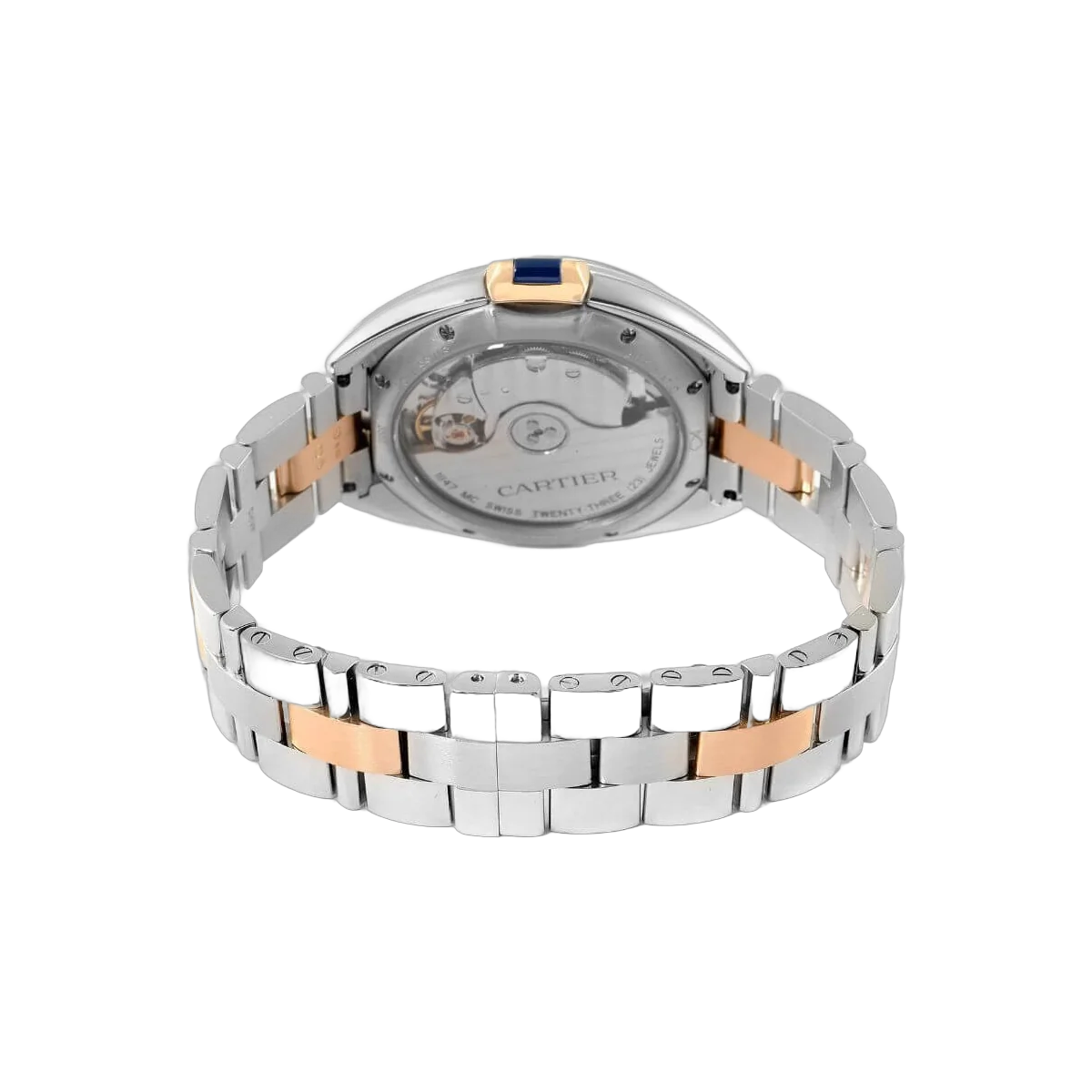 Cartier Cle De Cartier W2CL0003 Edelstahlgehäuse, 35 mm, silbernes Zifferblatt
