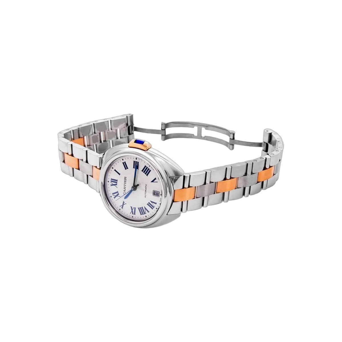 Cartier Cle De Cartier W2CL0003 Edelstahlgehäuse, 35 mm, silbernes Zifferblatt