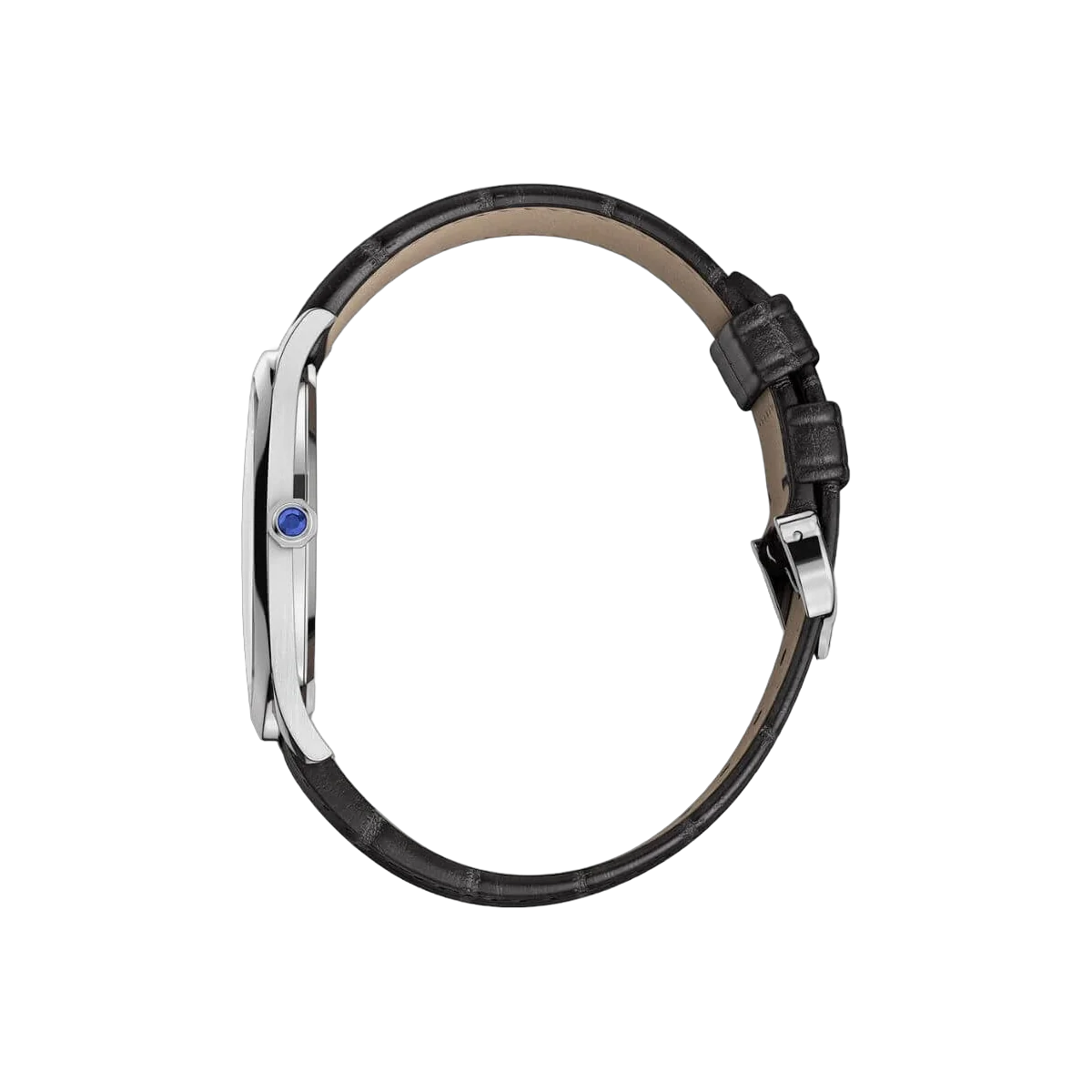 Cartier Drive De Cartier WGNM0007 Extra Flat 18Kt White Gold Silver Dial Men's Watch