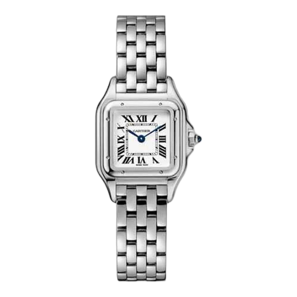 Cartier Panthere De Cartier Wspn0006 Silver Roman Dial 22Mm X 30Mm Stainless Steel Ladies Watch