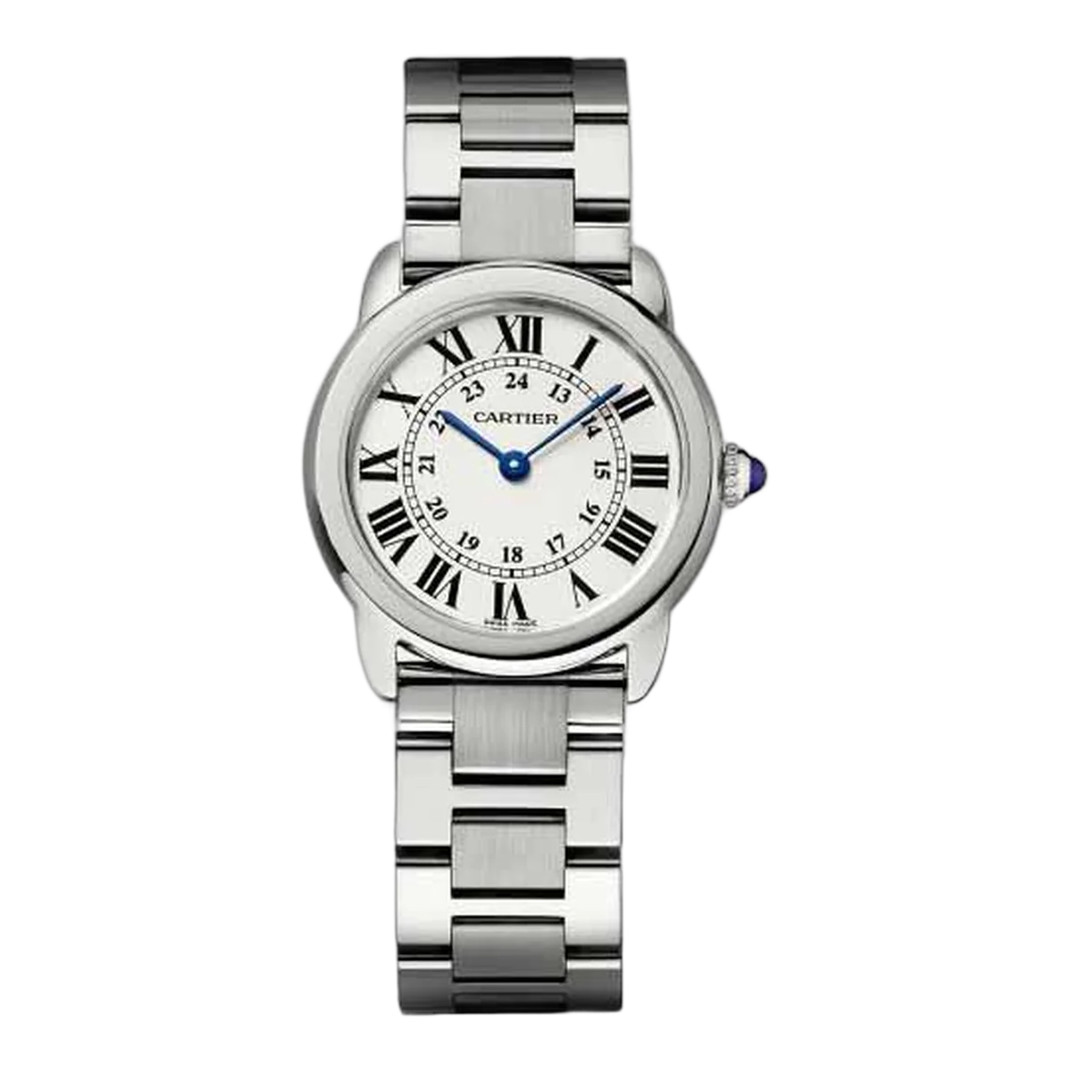 Cartier Rondo Solo 29.5Mm Stainless Steel Ladies Watch