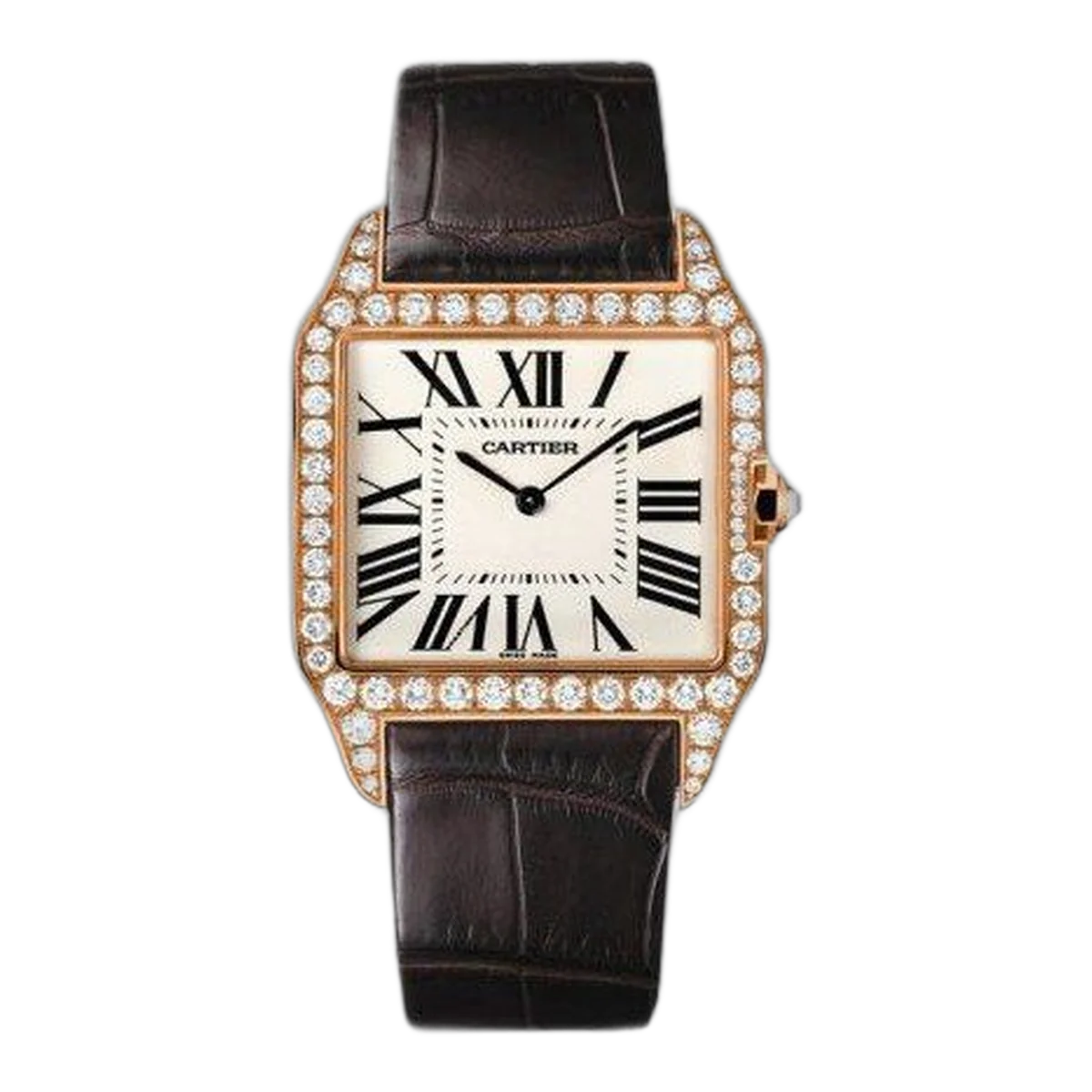 Cartier Santos Dumont 18Kt Pink Gold 44.48 X 34.6 Mm Men's Watch