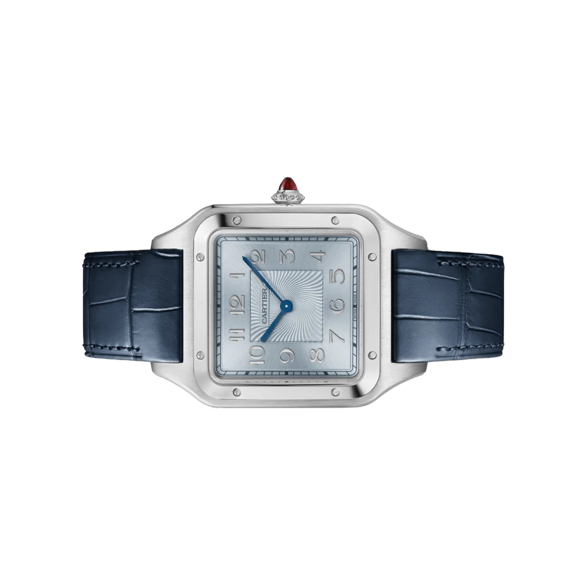 Cartier Santos Dumont CRWGSA0048 Platinum 46mm Blue Dial Mens Watch