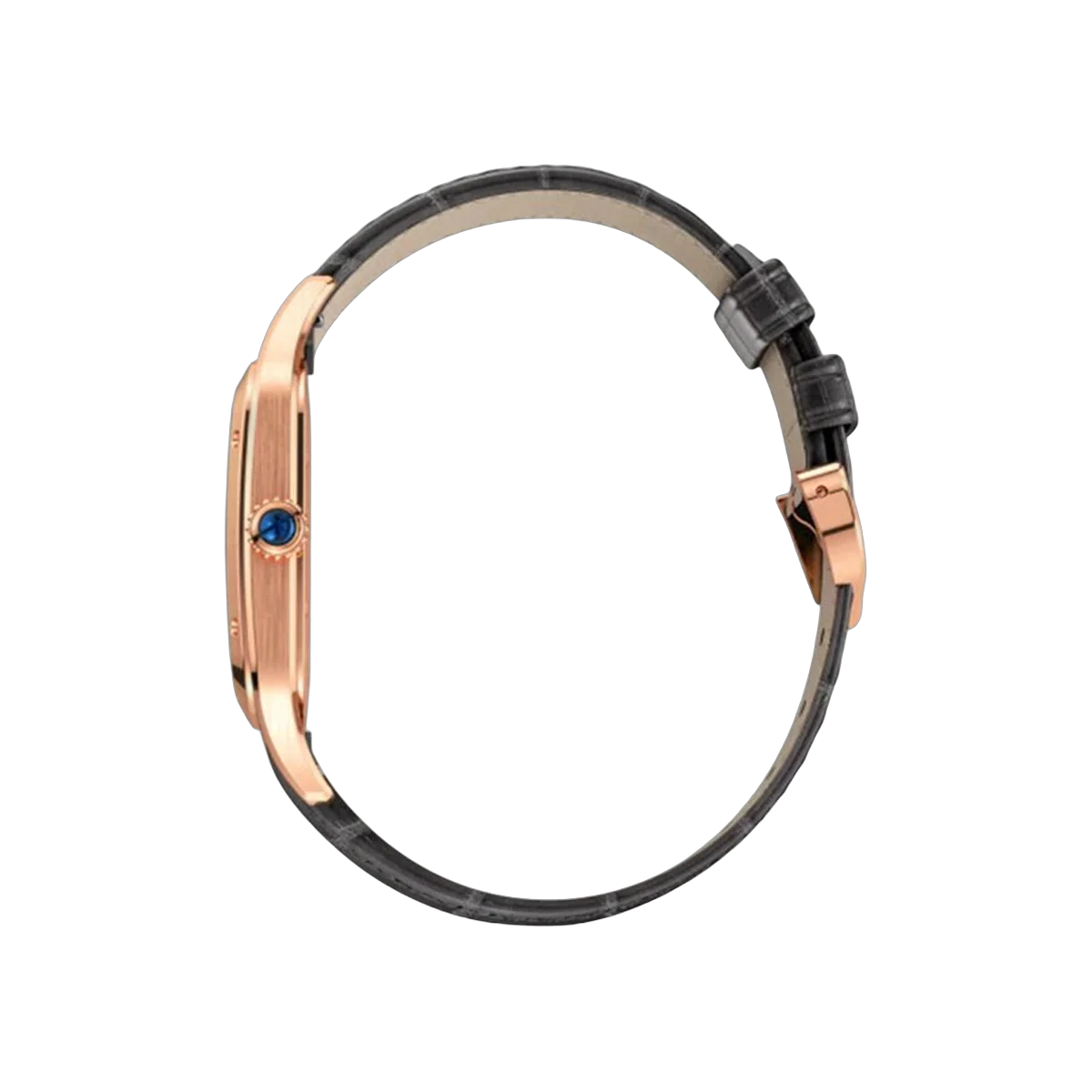 Cartier Santos Dumont XL WGSA0032 Roségold 46,6 mm Silbernes Zifferblatt Herrenuhr