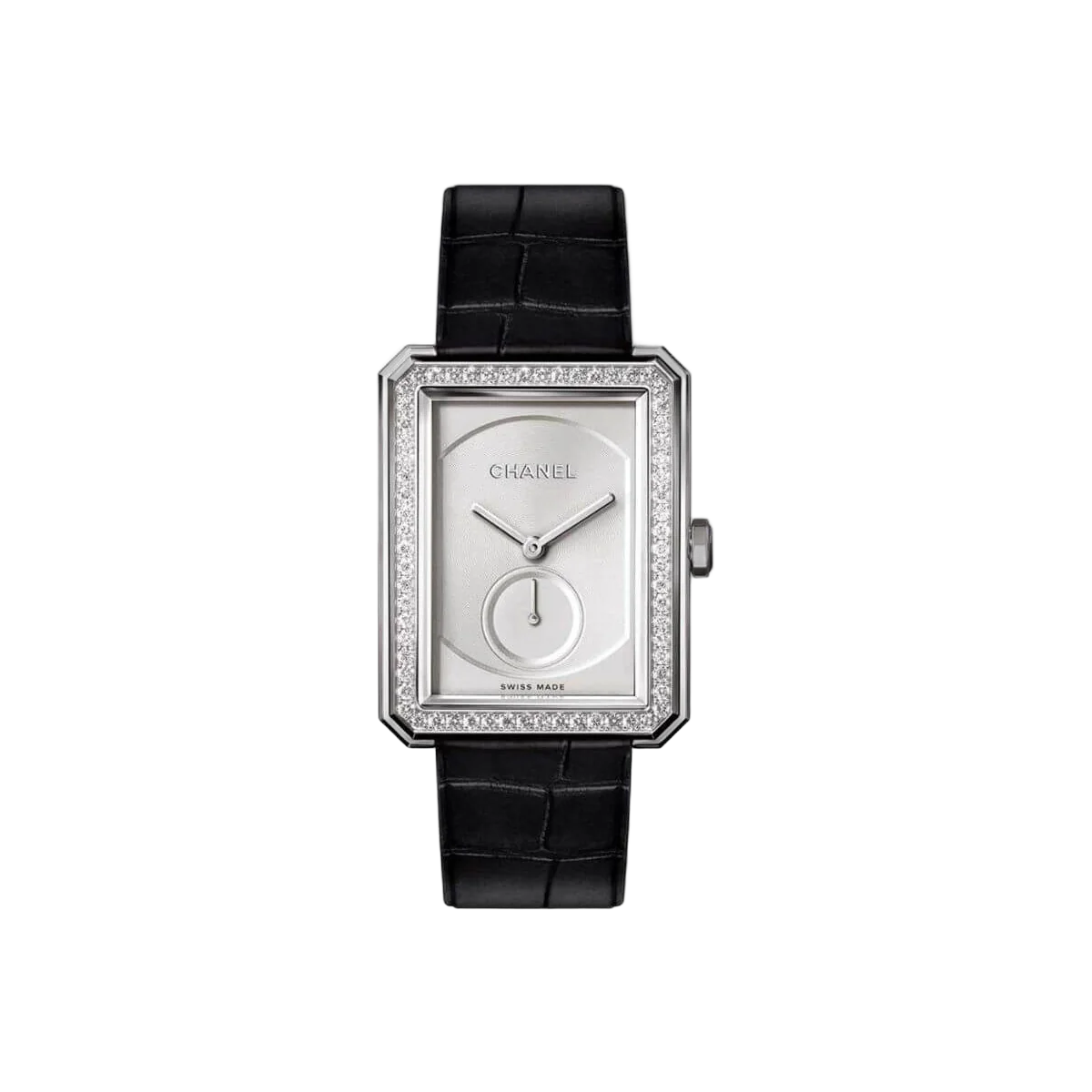Chanel Boy Friend H4472 Large Size 18ct White Gold And Diamond Watch