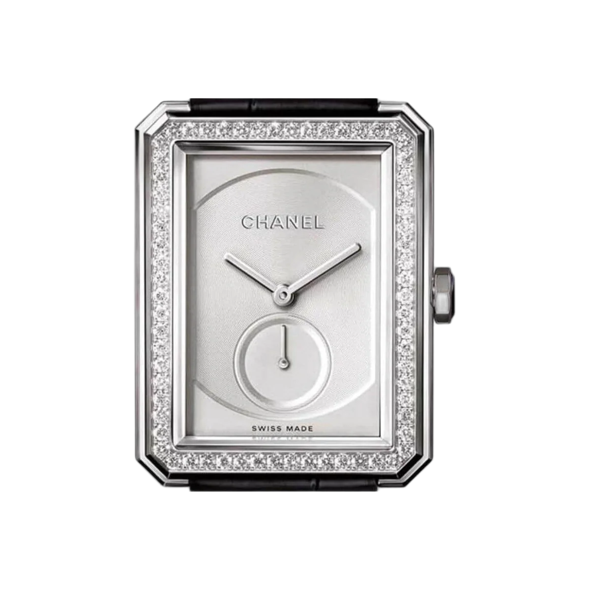 Chanel Boy Friend H4472 Uhr aus 18 Karat Weißgold mit Diamanten, großes Modell