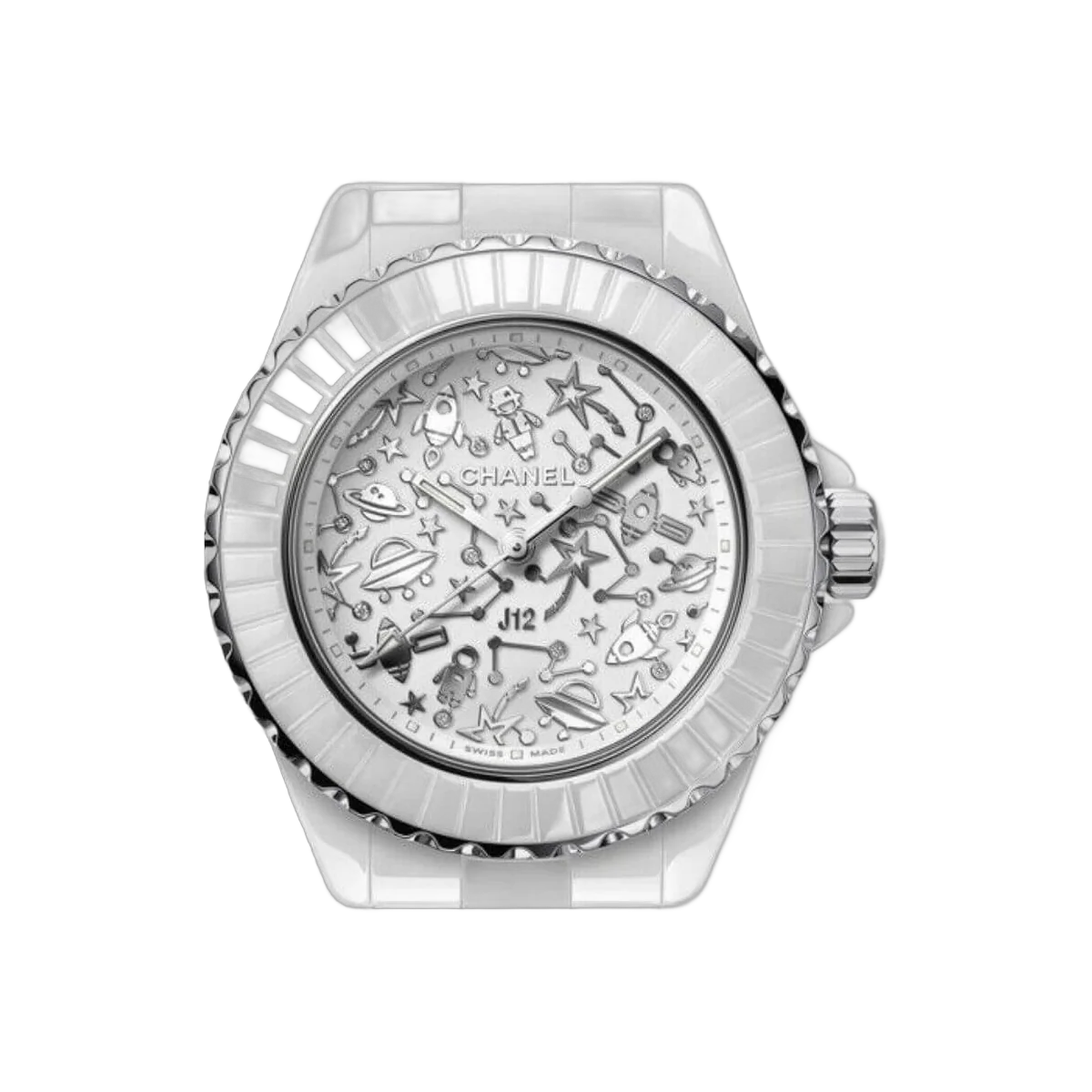Chanel J12 Cosmic H7990 Quartz White Ceramic Limited Edition 33mm