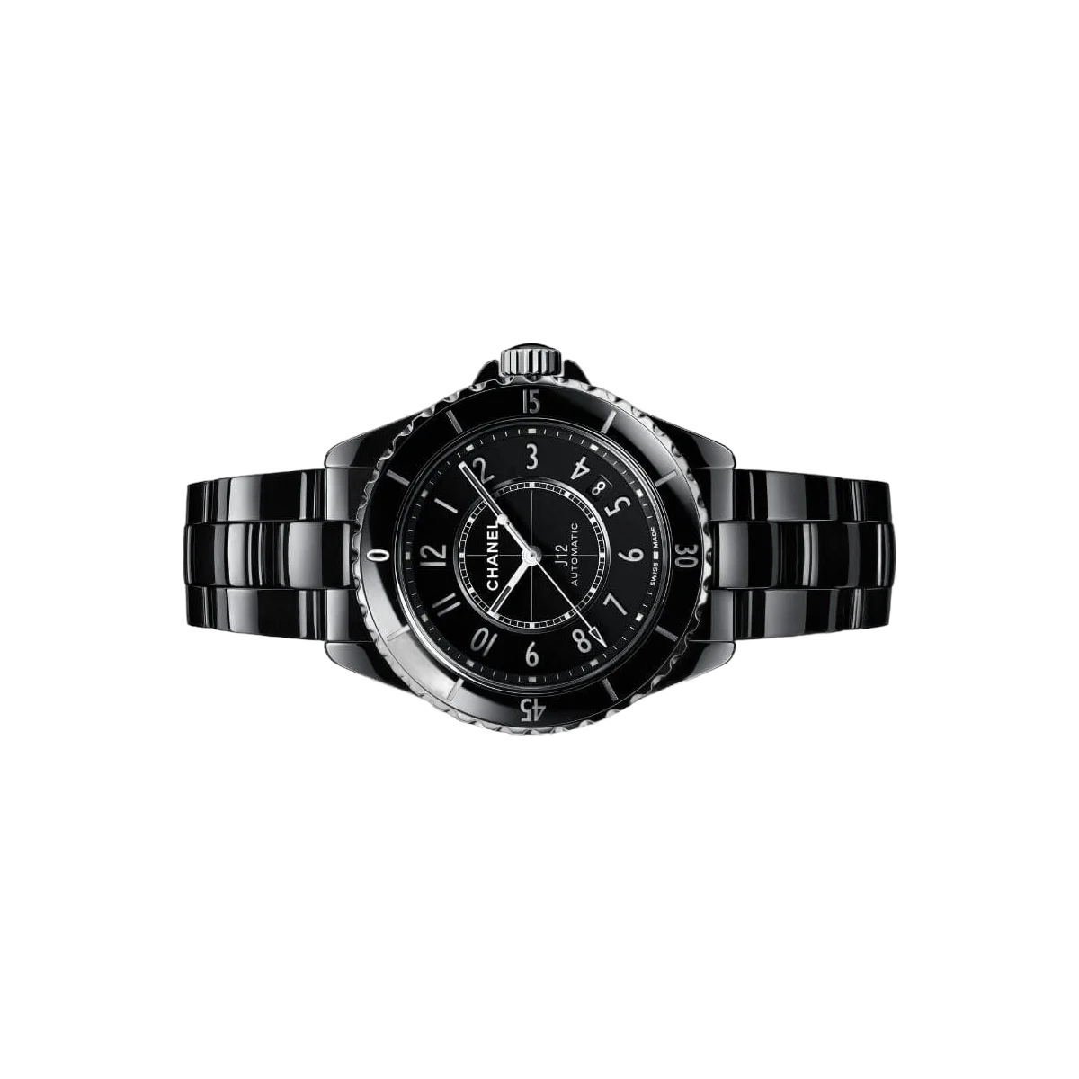 Chanel J12 H5697 Automatik Keramik Kaliber Und Stahl Schwarzes Zifferblatt