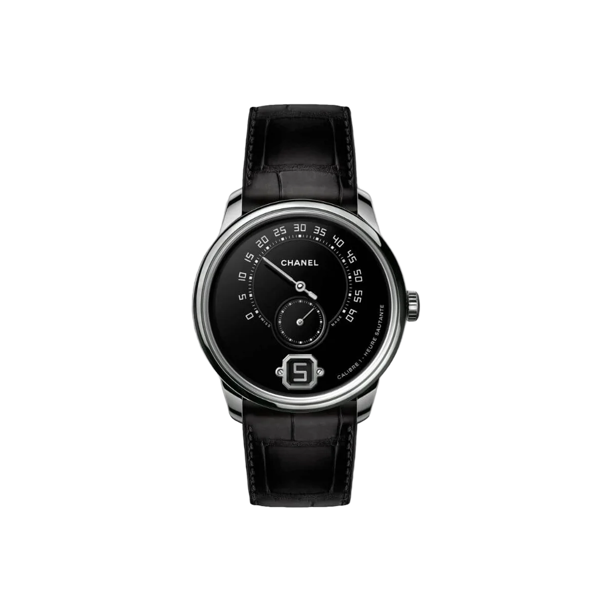 Chanel Messhe Du H6597 PT/Leather Black Dial A Rank Ginzo