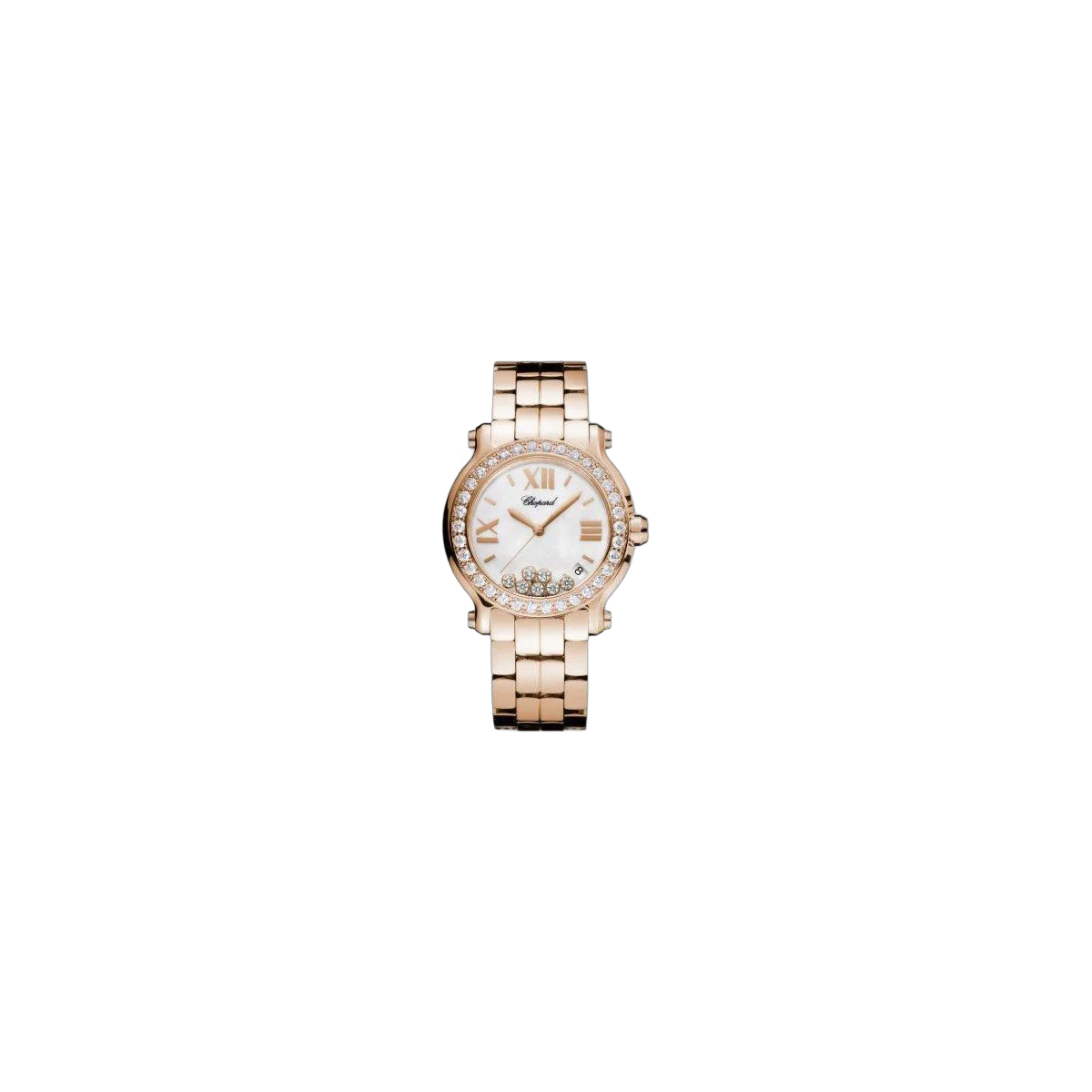 Chopard Happy Sport Medium Damenuhr aus 18 Karat Roségold, 36 mm