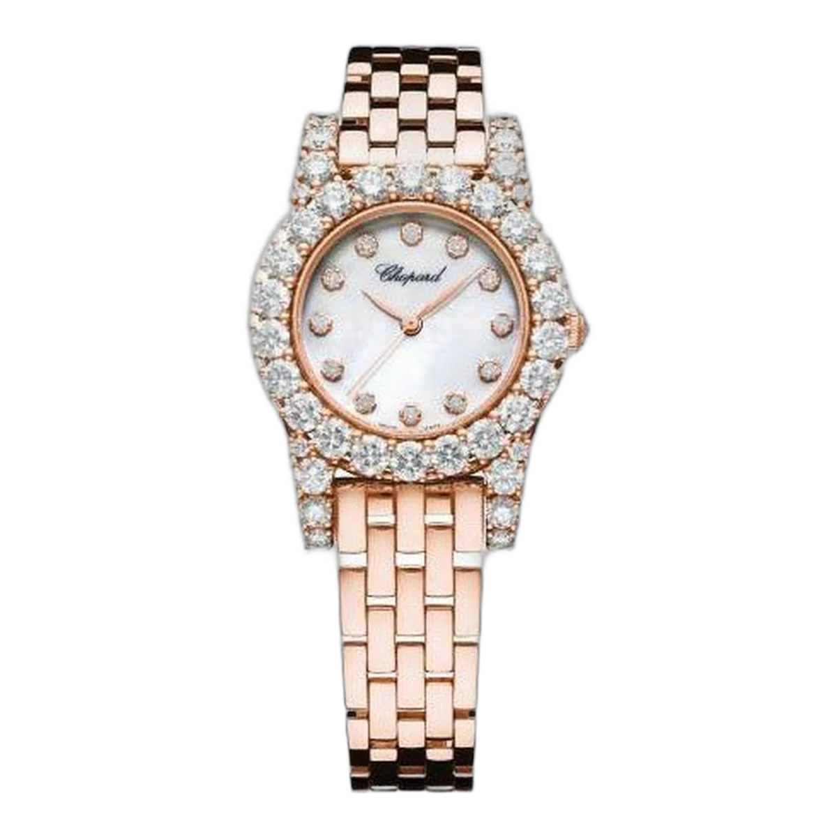 Chopard L'Heure Du Diamant 10A377-5001 30Mm 18Kt Rose Gold