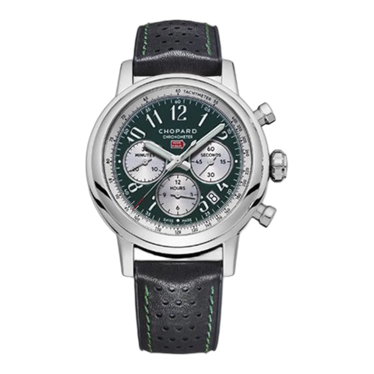 Chopard Mille Miglia Stainless Steel And Leather Watch Limited Edition Of 300 Pieces Ref. 168589-3009