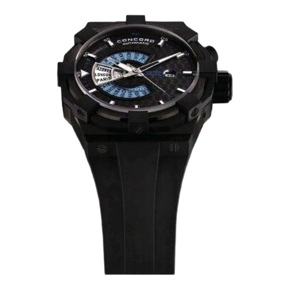 Concord C1 Worldtimer DLC Edelstahl 47mm Herrenuhr