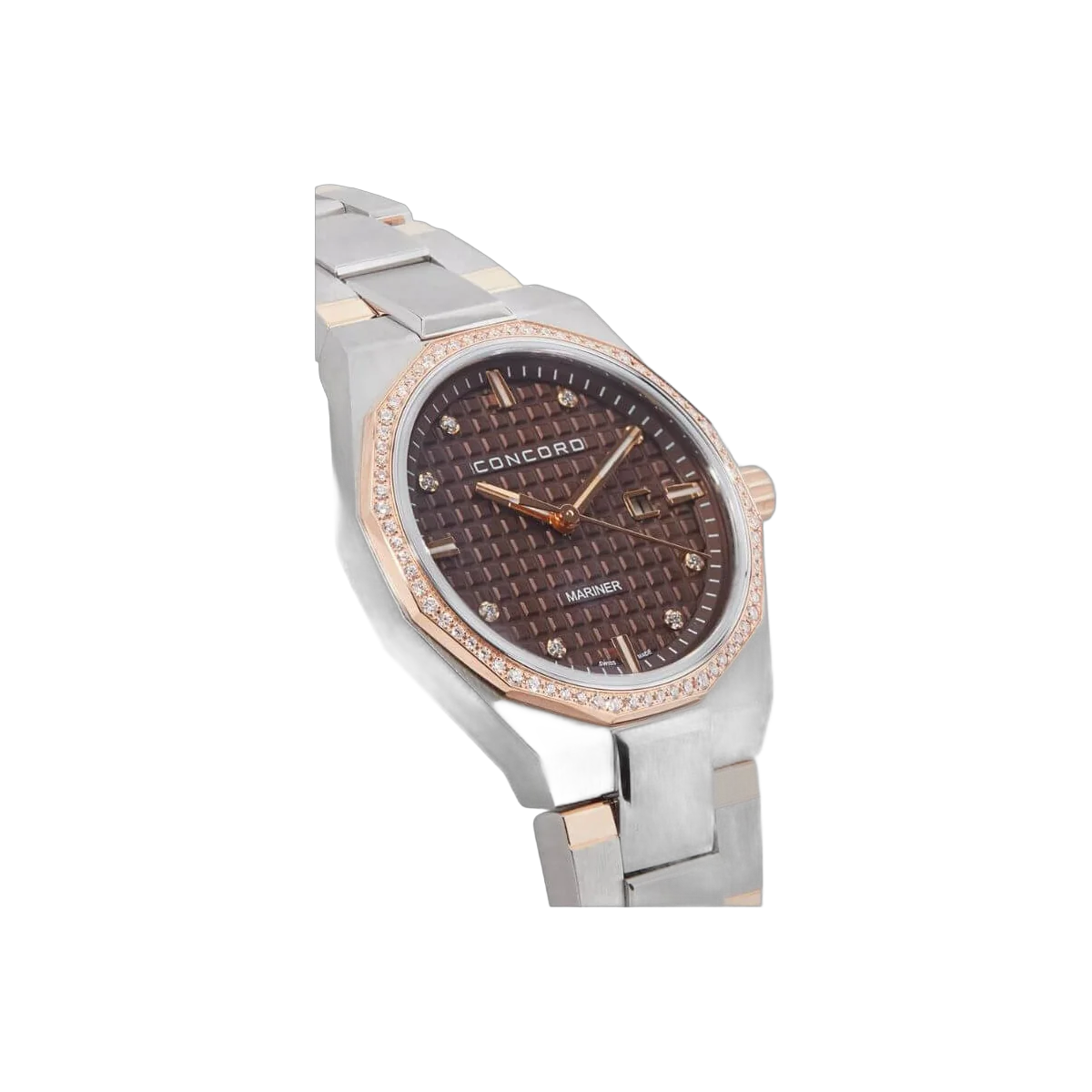 Concord Mariner 0320458 Quartz Steel Brown Diamond Dial 30MM