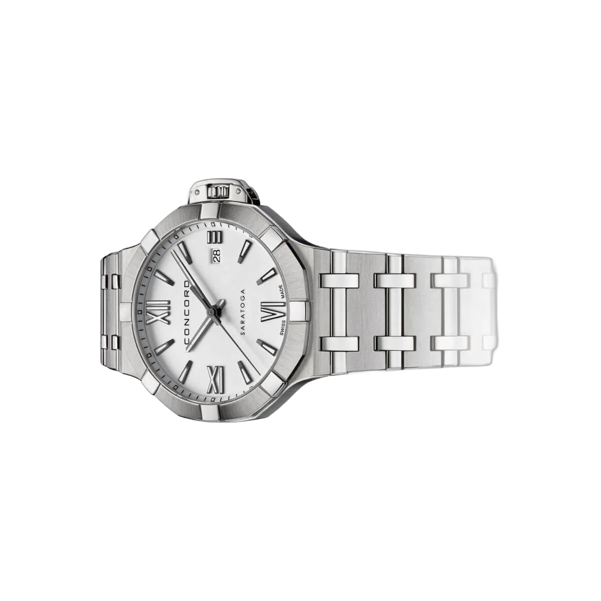 Concord Saratoga 0320434 Quarz Weißes Zifferblatt 40mm Herrenuhr