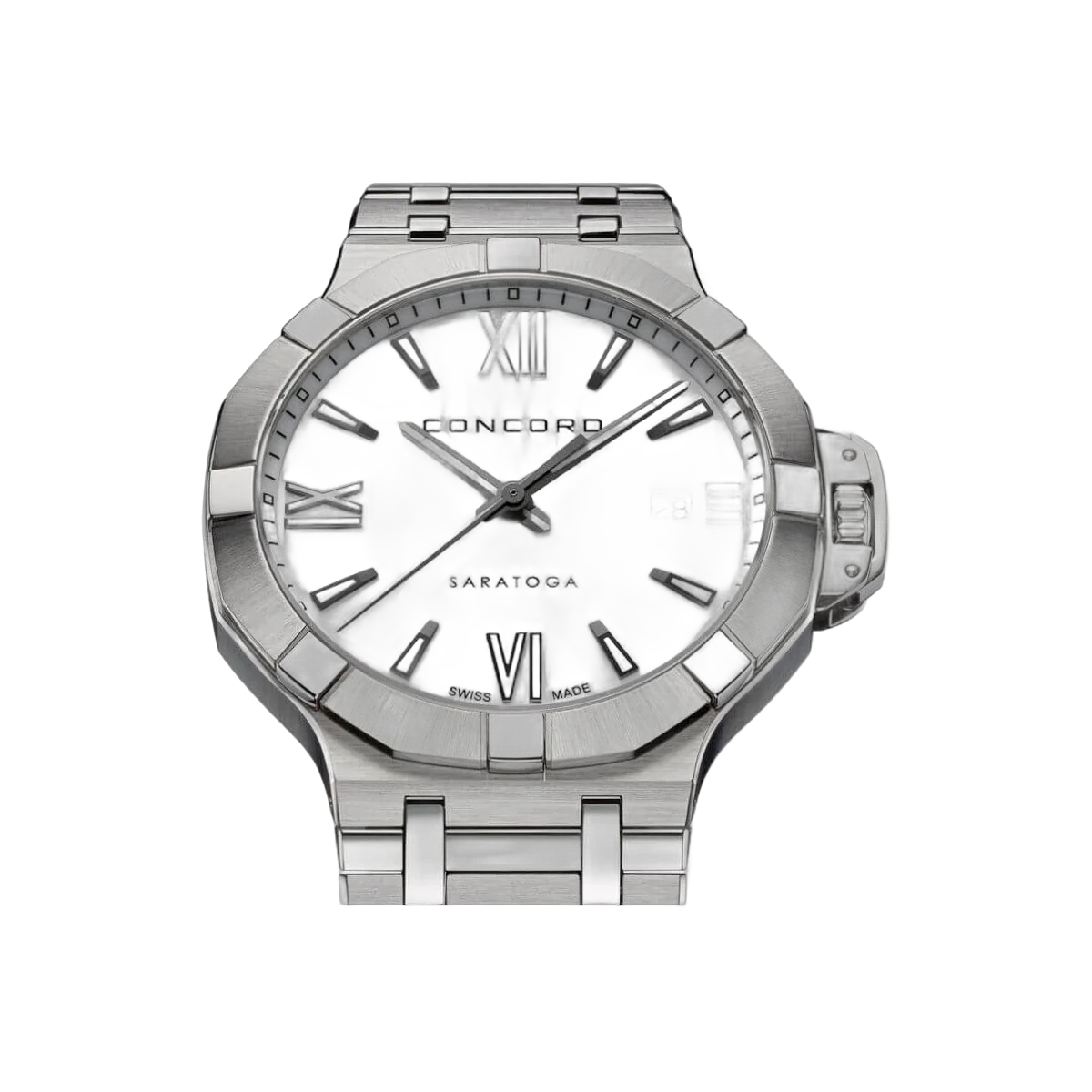 Concord Saratoga 0320434 Quarz Weißes Zifferblatt 40mm Herrenuhr