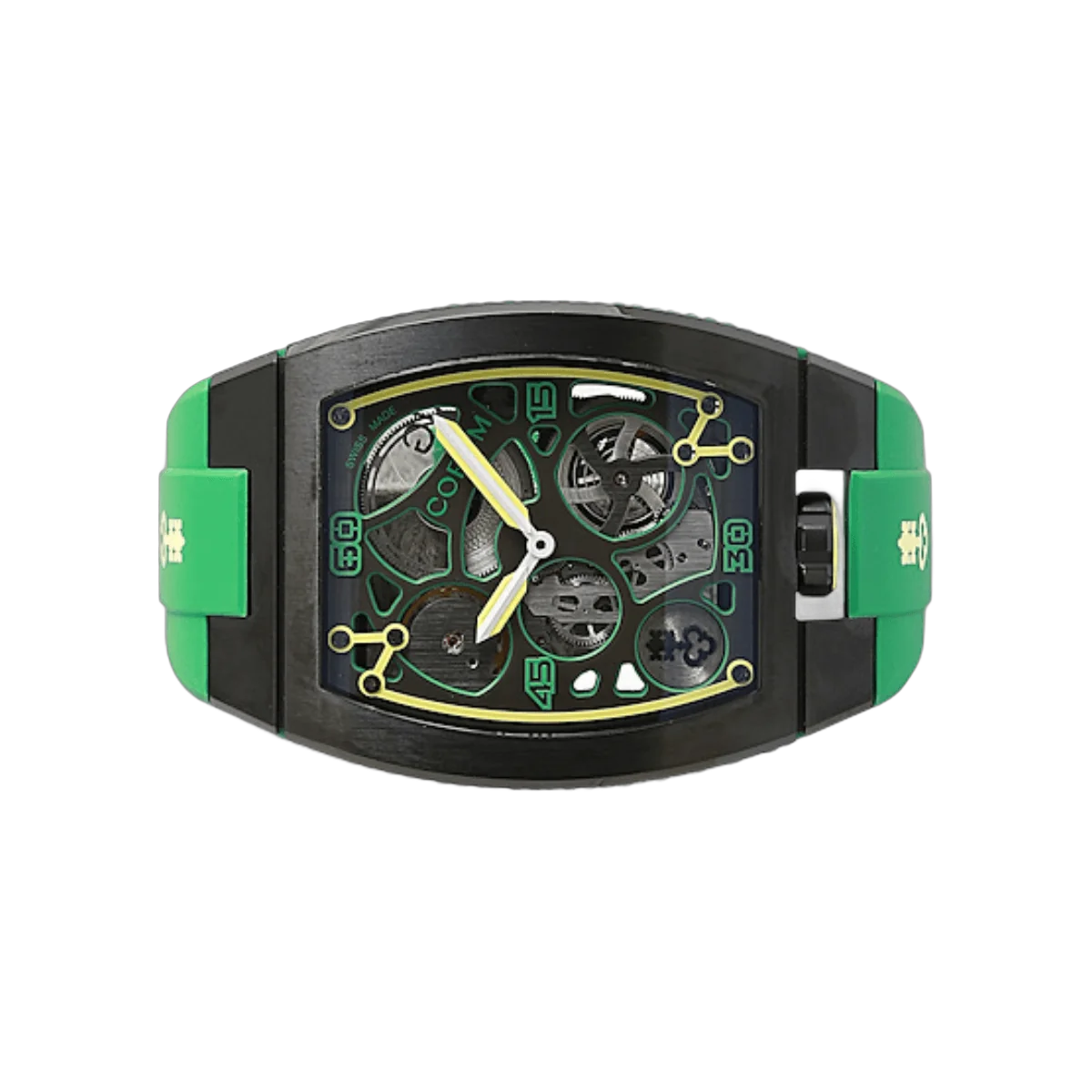 Corum Lab 01 Kollektion 07.0010. Z.410/04321 Titan DLC-beschichtet 40mm Grünes Zifferblatt Herrenuhr
