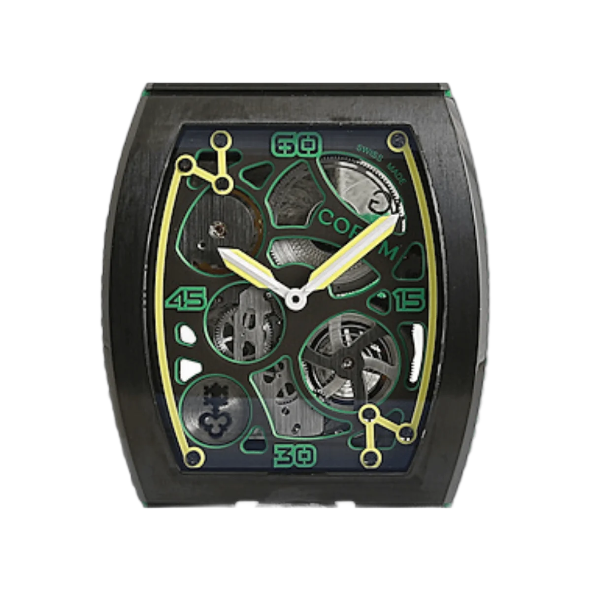 Corum Lab 01 Kollektion 07.0010. Z.410/04321 Titan DLC-beschichtet 40mm Grünes Zifferblatt Herrenuhr