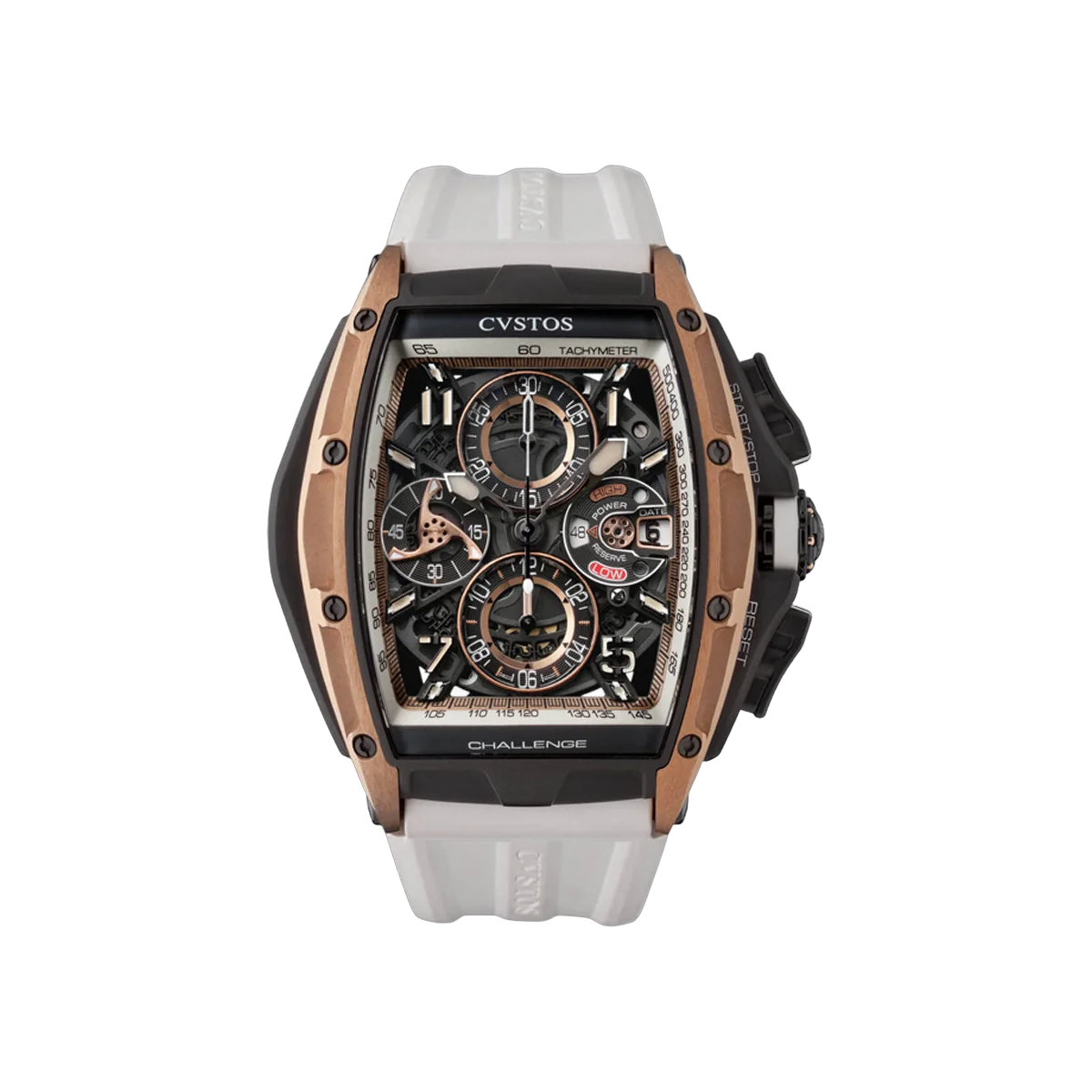 CVSTOS Challenge Chrono III B00107.4172003 Red Gold & Titanium 41mm Skeleton Dial Men's Watch