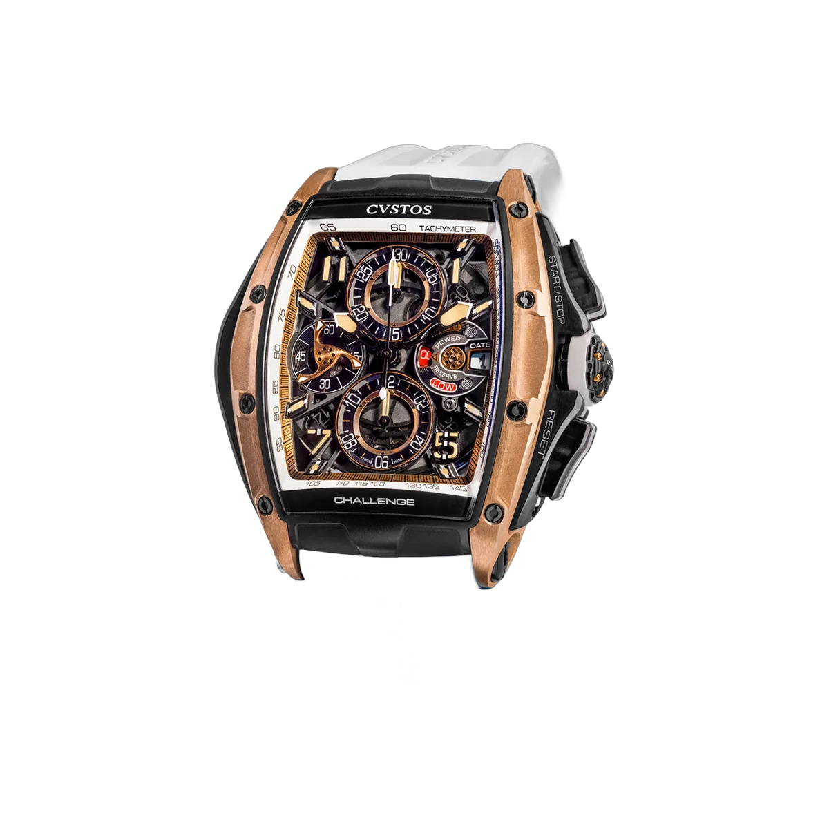CVSTOS Challenge Chrono III B00107.4172003 Red Gold & Titanium 41mm Skeleton Dial Men's Watch – additional product photo 2
