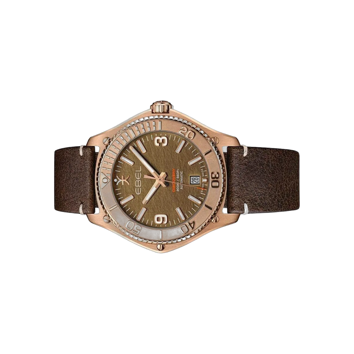 Ebel Discovery 1216471 Bronze Brown Gal Vanic Dial