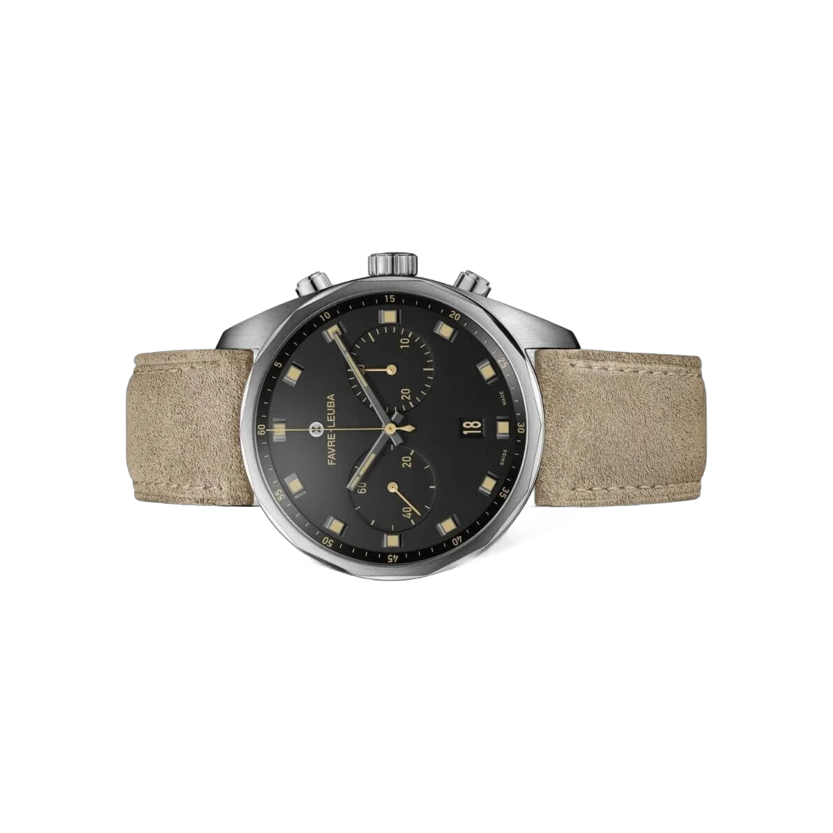 Fave-Leuba Sky Chief 00.10202.08.10.48 Chronograph Automatic Black Dial