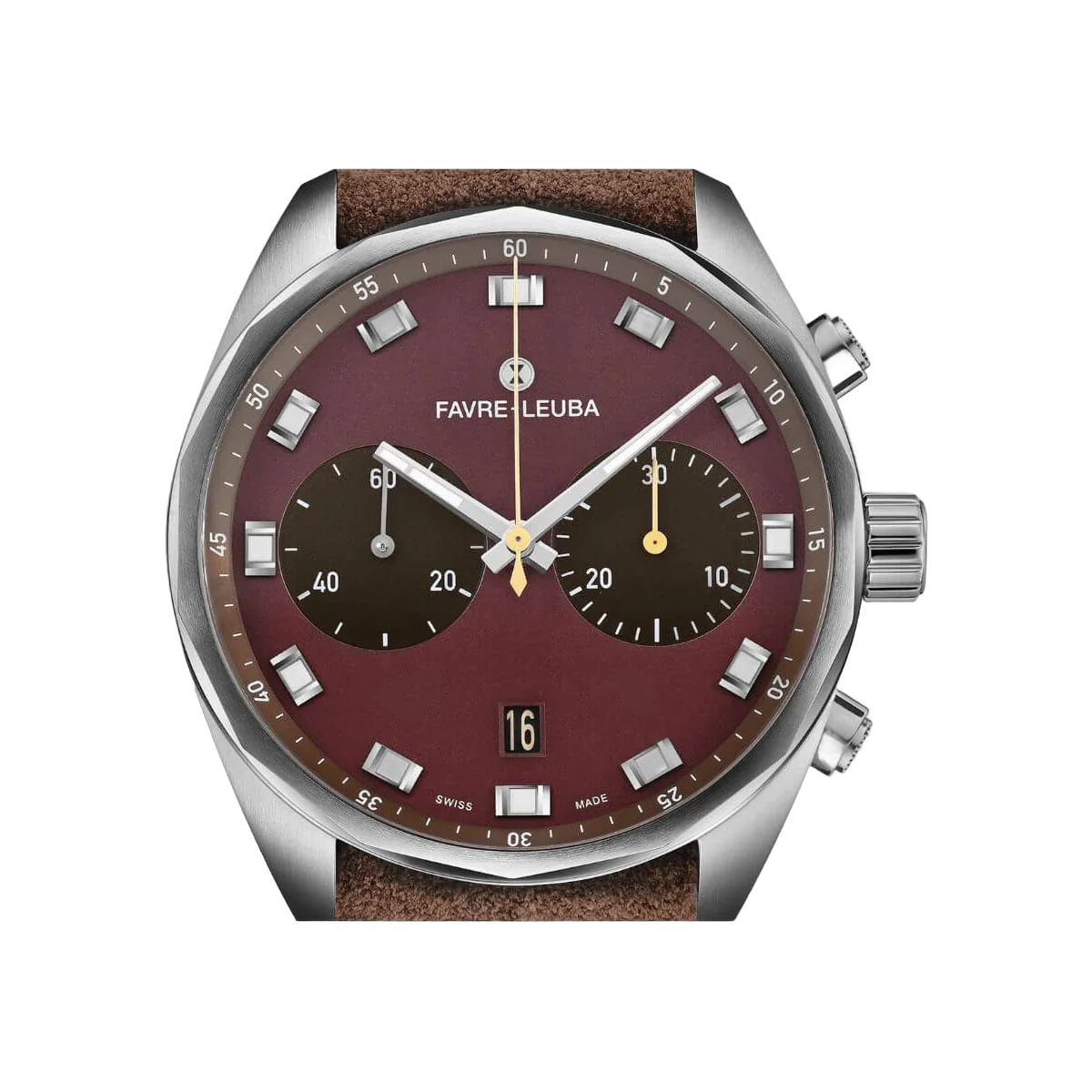Favre-Leuba Sky Chief 00.10202.08.35.47 كرونوغراف بمينا بلون عنابي