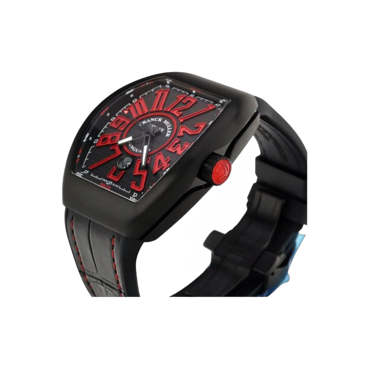 Franck Muller V45 SC DT TT NR BR AC NR Armbanduhr Rote Ziffern