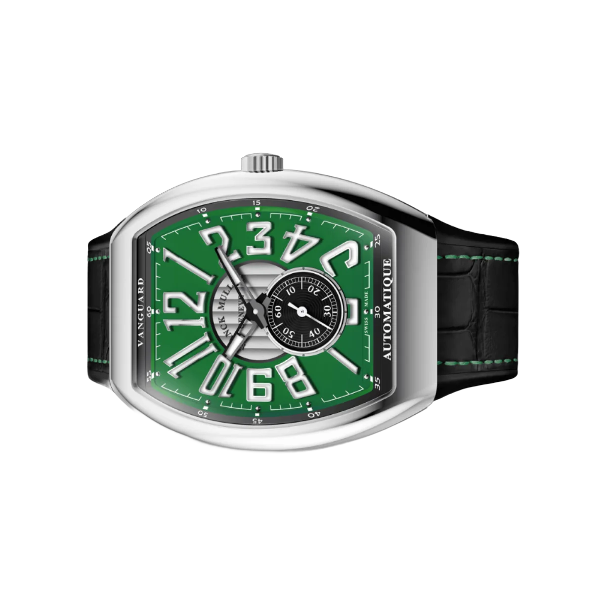 Franck Muller Vanguard Automatique Slim Vintage V 41 S S6 AT FO VIN AC VR 41mm Green Dial Mens Watch