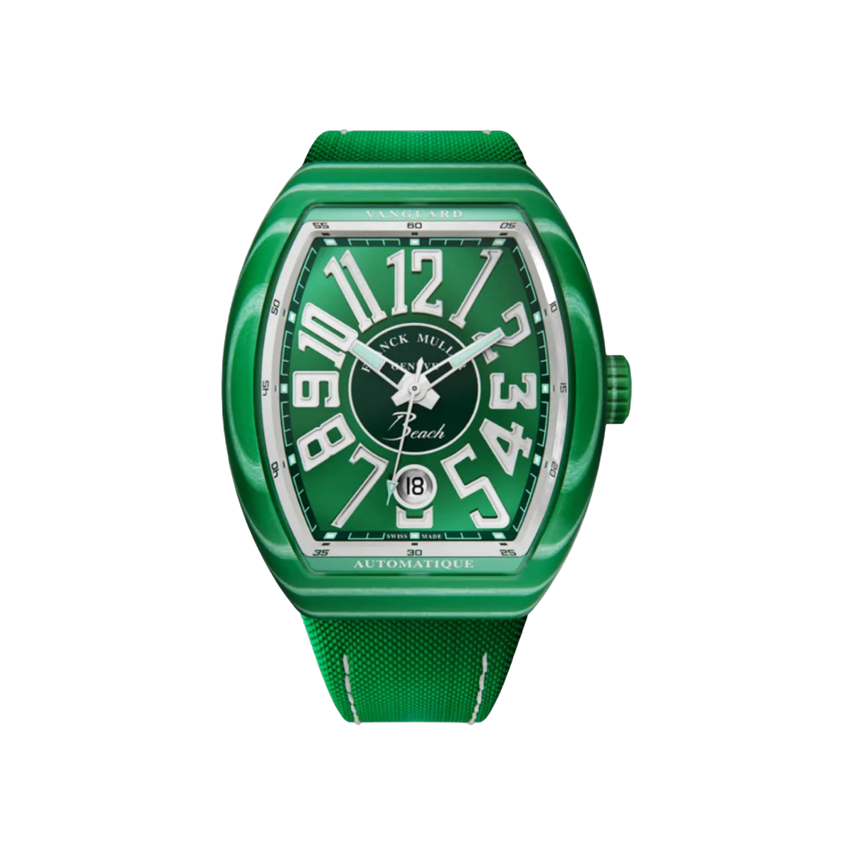 Franck Muller Vanguard Beach Edition V 41 SC DT GF VR VE BC 碳纤维 41 毫米绿色表盘男士手表