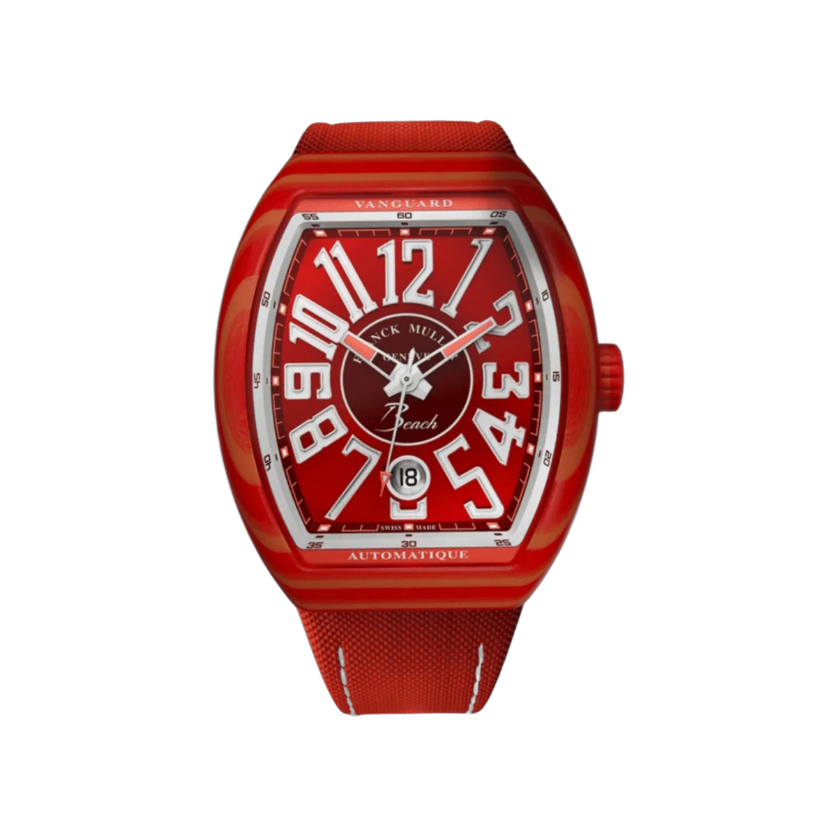 Franck Muller Vanguard Beach V 41 SC DT GF RGF BC Automatic 41mm Red Dial Mens Watch