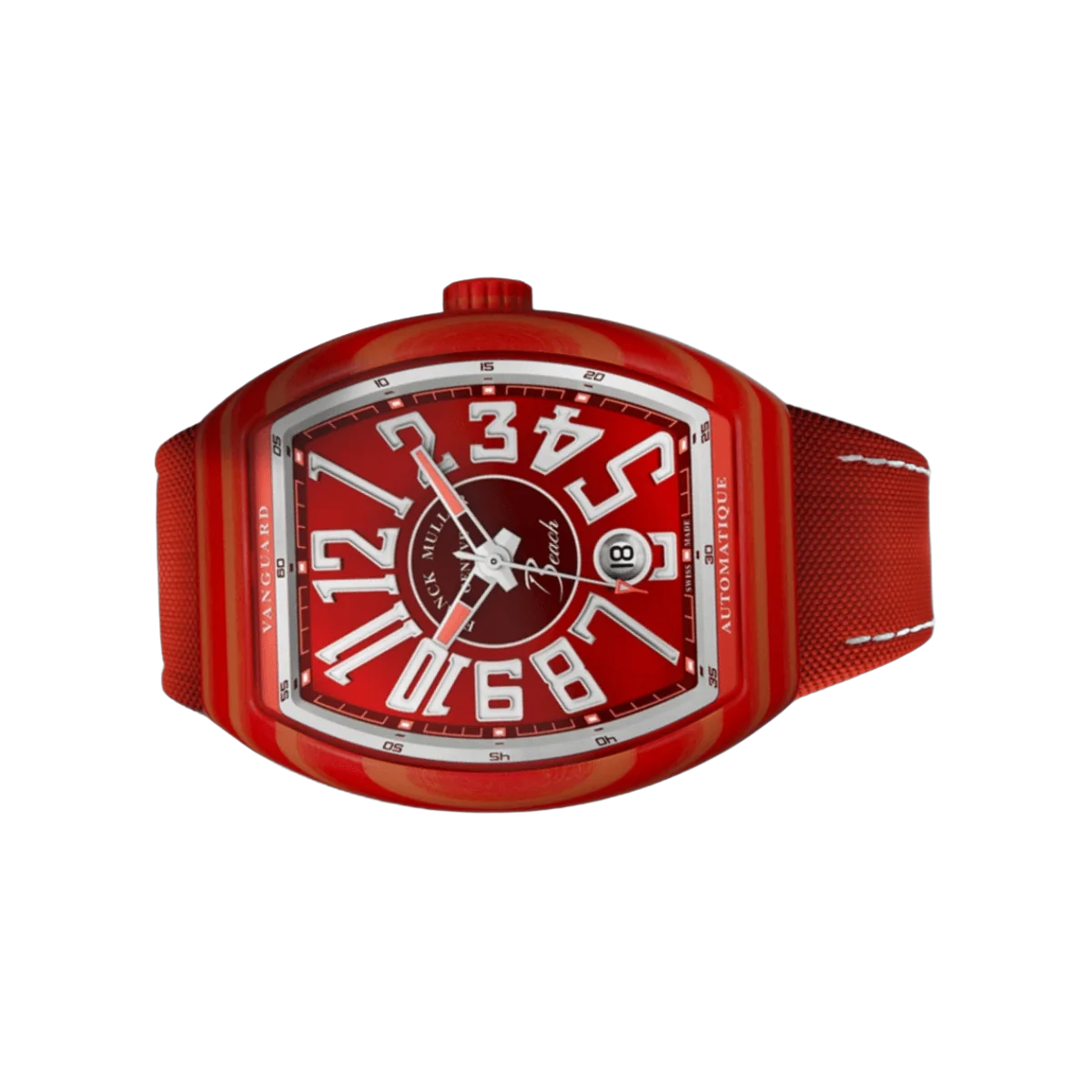 Franck Muller Vanguard Beach V 41 SC DT GF RGF BC Automatic 41mm Red Dial Mens Watch