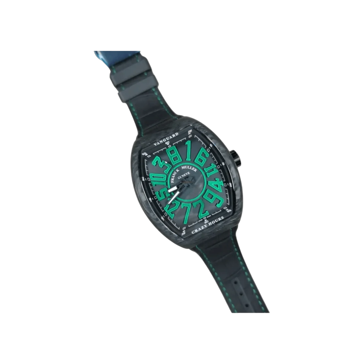 Franck Muller Vanguard Crazy Hours V 45 CH CARBON NR 45mm Schwarzes Zifferblatt Herrenuhr