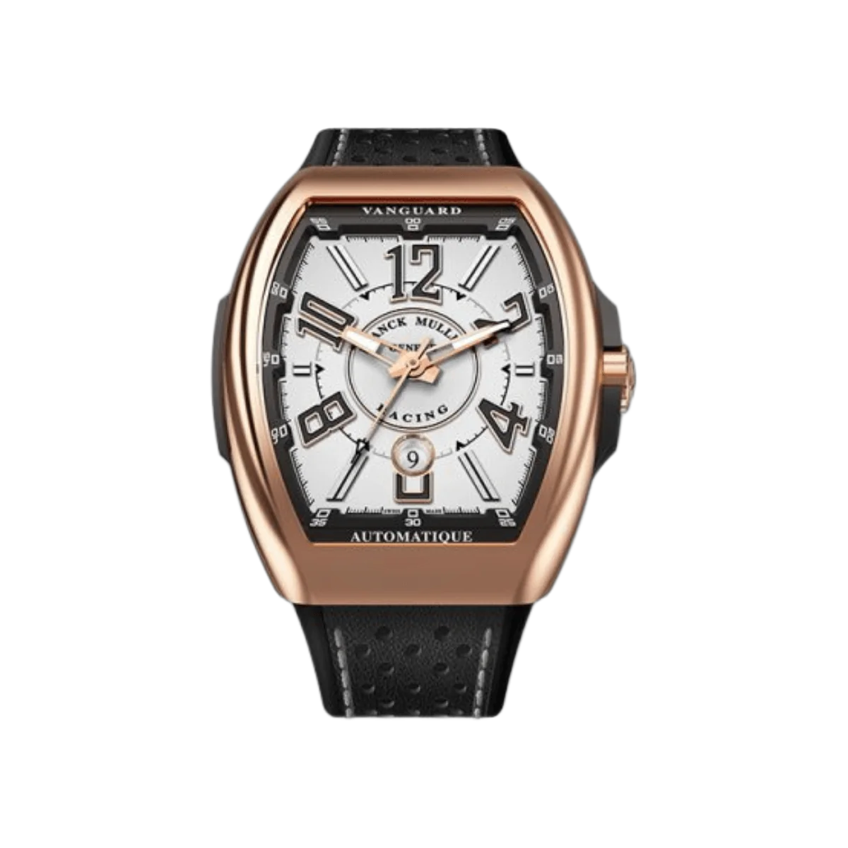 Franck Muller Vanguard Racing V 45 SC DT RCG (NR)5N 18kt Roségold 45mm Herrenuhr mit silbernem Zifferblatt