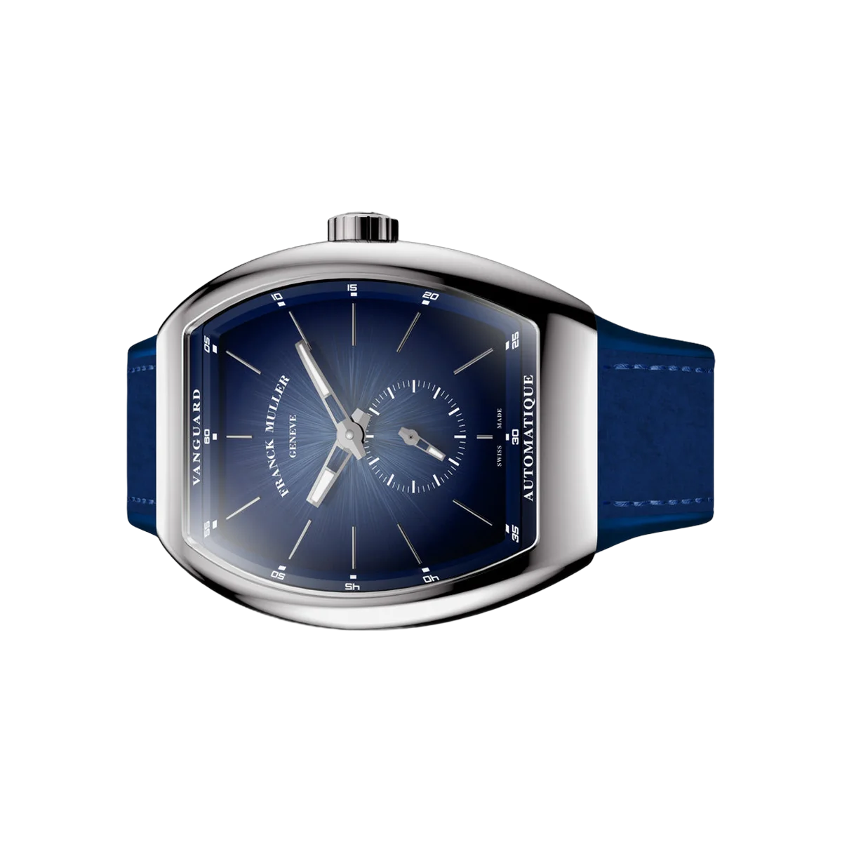 Franck Muller Vanguard V 41 S S6 AT FO SFUMATO (BL) ساعة رجالية 41 ملم مينا زرقاء ستانلس ستيل