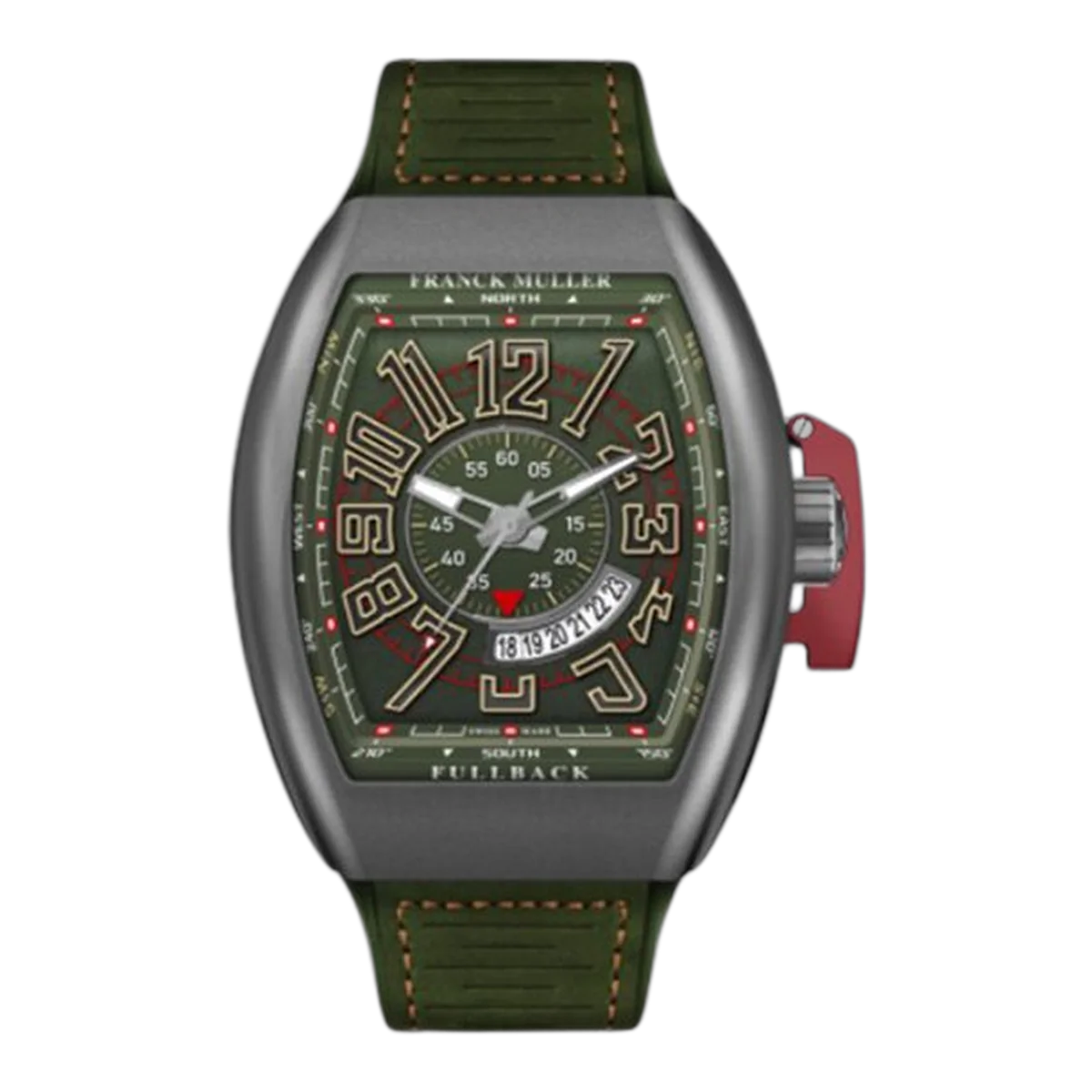 Franck Muller Vanguard V 45 Sc Dt Lck Mc (Ve) Tt Grn Grn Fullback Titanium Green Dial 44mm Herrenuhr