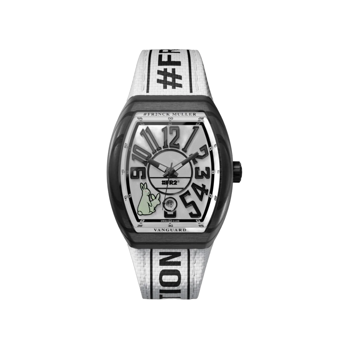 Franck Muller Vanguard V41 SC DT GFGRNR Fxxking Rabbits Weißes Zifferblatt